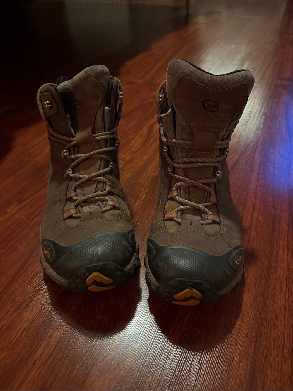 like New Oboz Men’s Brown Waterproof Lace-Up Hiking Boots
